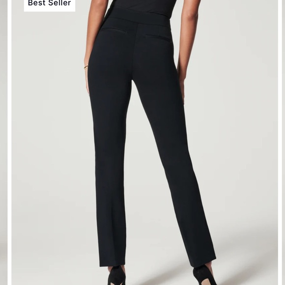 Spanx The Perfect Pant,Slim Straight Petite Small Black Gentlyused.No signs wear - Picture 2 of 2